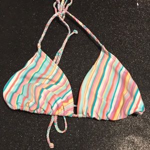 H&M 👗🛍string bikini top multi stripe